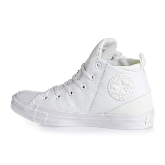 white leather converse womens size 7